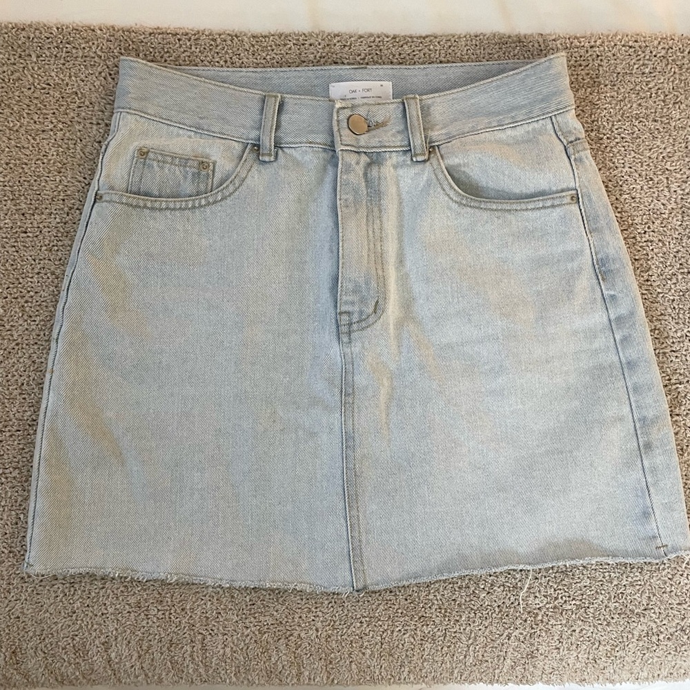 Oak + Fort Denim Mini Skirt